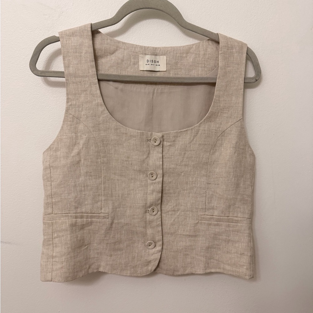 DISSH Oscar Natural Linen Vest